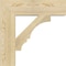 Ekena Millwork Balboa Block Rough Sawn Bracket, Douglas Fir, 6"W x 26"D x 26"H BKT06X26X26BOA05RDF - alternate 3